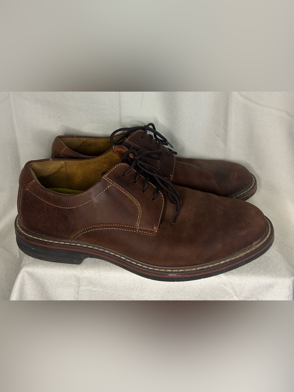 Florsheim Men’s Brown Suede Leather Oxford Norwalk Dress Shoes Preppy Business